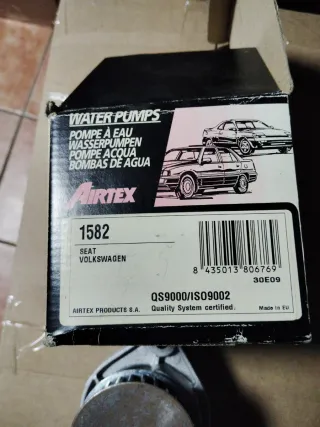 Bomba de agua AIRTEX 1582 VAG Seat Ibiza 1.0 1.4