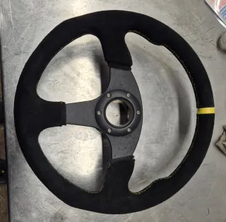 Volante plano piel vuelta