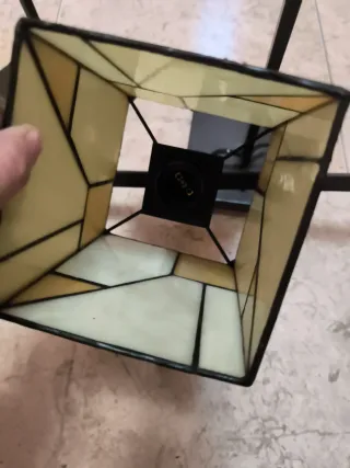 Lámparas de techo Tiffany cristal y metal