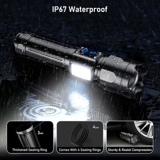 NUEVA Linterna LED Recargable Superbrillante