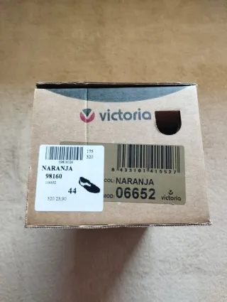 Bambas Victoria Talla 44 Negro Naranja