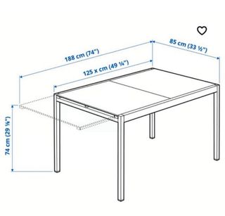 vendo mesa comedor GLIVARP