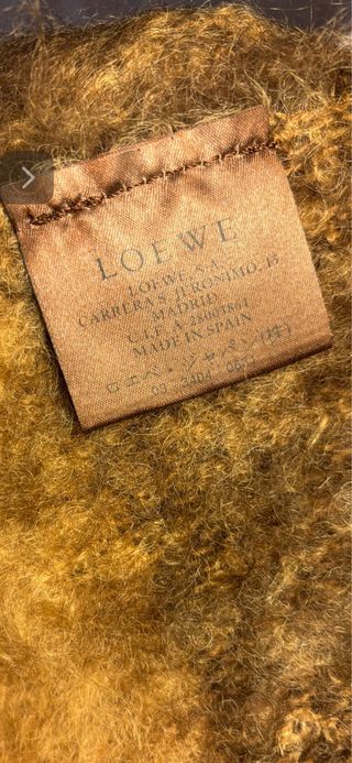 Bufanda Loewe Beige y Marrón