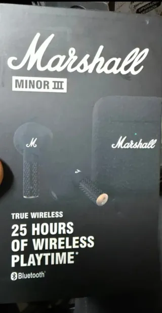 Marshall Minor III Auriculares Inalámbricos Negros