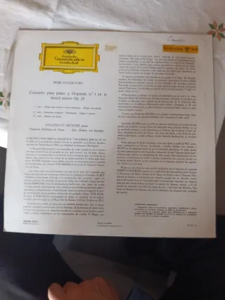 Vinilo Tchaikovsky Concierto Piano N.1 DG