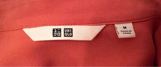 Camisa Viscosa Uniqlo Color Teja