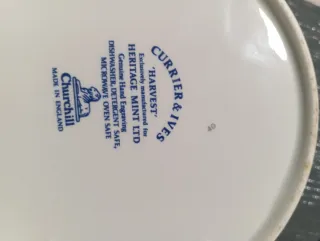 Sopera y fuente Churchill England Currier & lves