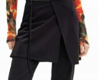 Pantalone nero lungo Desigual Tura L