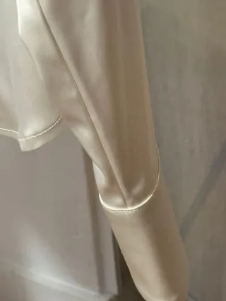 Camisa Stradivarius Blanca Talla S