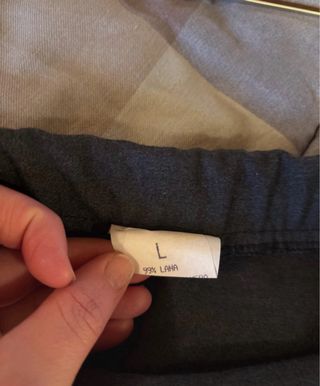 Gonna in lana grigia