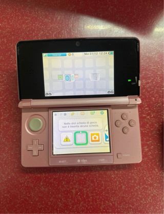 Nintendo 3DS Coral Pink + Nintendogs + Cats