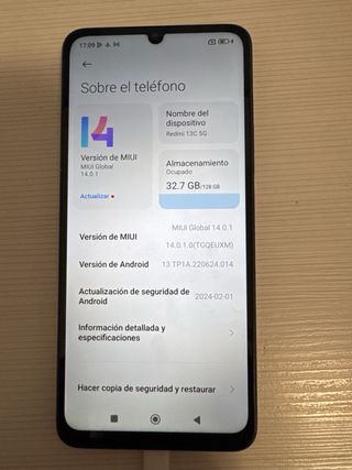 Xiaomi Redmi 13C 5G Negro