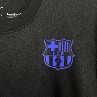 Camiseta Fútbol Calentamiento Negra 2025/26