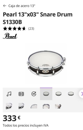 Caja Pearl 13x03 Piccolo S1330B