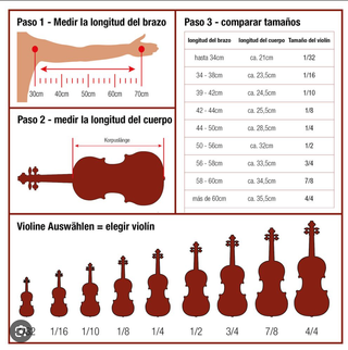 Violín 1/4 con funda y arco