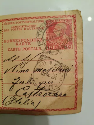 Cartolina Trieste 1900