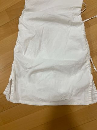 Vestido blanco Bershka