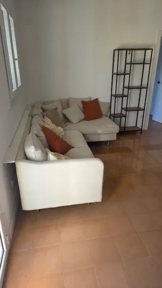 Sofá chaise longue beige 4 piezas