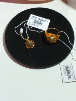 Conjunto Tous Colgante y Anillo Garden Oro