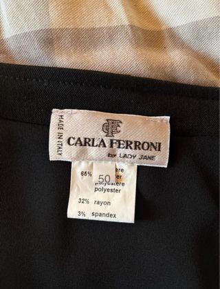 Gonna Carla Ferroni nera con strass