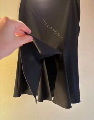 Gonna Carla Ferroni nera con strass