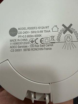 2ud foco LED Empotrable Redondo Blanco