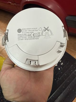 2ud foco LED Empotrable Redondo Blanco