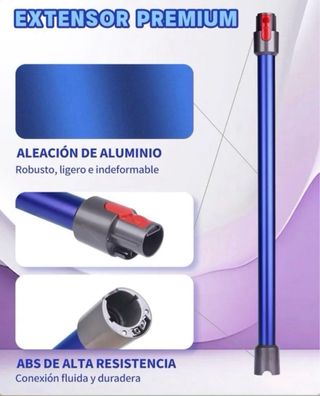 Tubo Extensión Aspiradora DYSON V8 V10 V11 V15