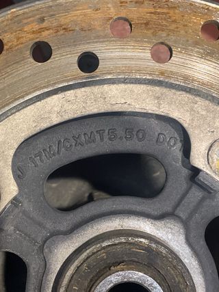 Llanta trasera Honda cb 600 hornet 2008