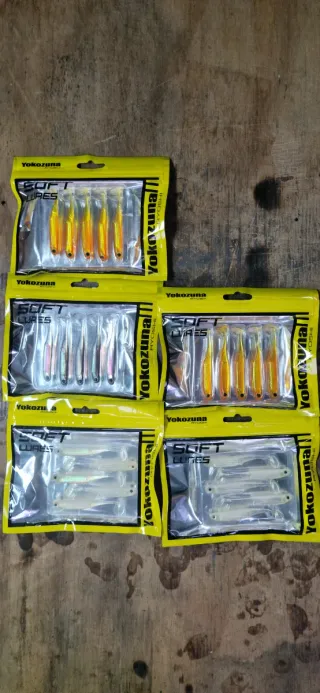 Lote 5 Señuelos Yokozuna Soft Lures