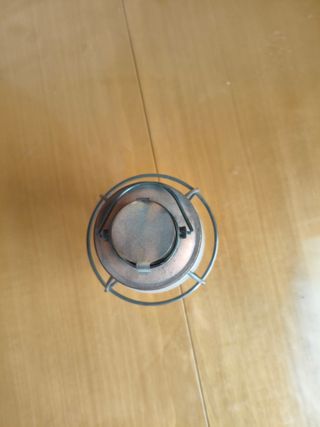 Farol porta velas decorativo metal y cristal