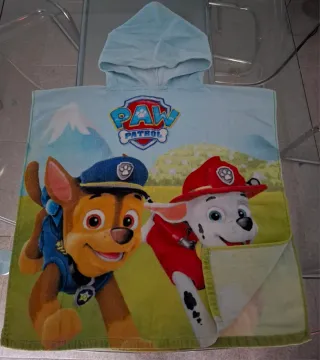 Poncho Toalla Paw Patrol con Capucha