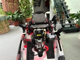 Kayak completo rojo y blanco