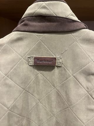 Chaqueta Barbour acolchada marrón/verde
