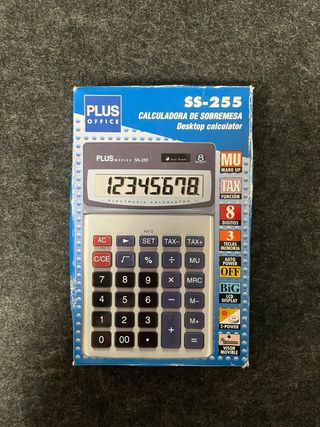 Calculadora PLUS OFFICE SS-255 Dual Power