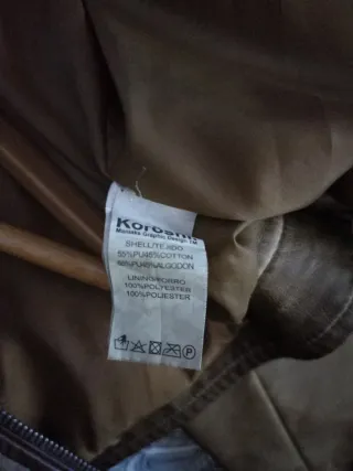 Chamarra de cuero café