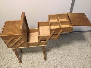 Costurero madera haya 5 compartimentos