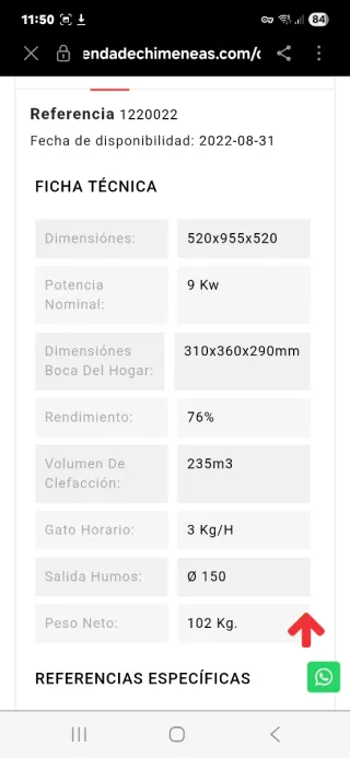 Chimenea de leña estanca negra + Máquina de pesas