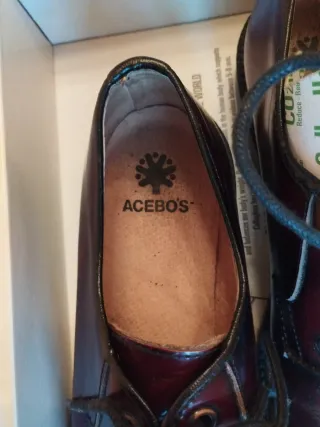 Zapatos Acebo's cordones burdeos talla 36-37.
