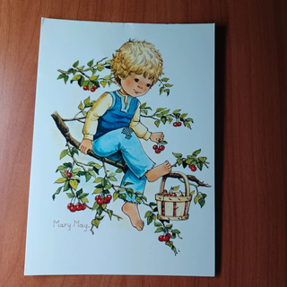 9 Postales Mary May, Ilustraciones Infantiles