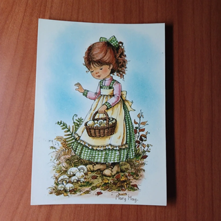 9 Postales Mary May, Ilustraciones Infantiles