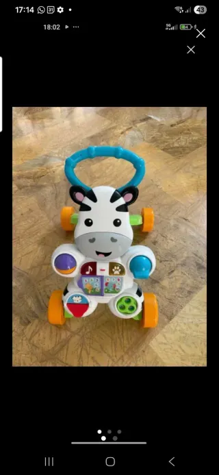 Andador Cebra Fisher Price Ríe y Aprende