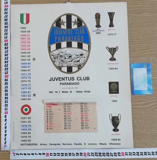 Calendario 1982 Juventus Club Parabiago - calendar