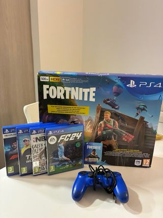 PS4 Slim 500GB + 5 Juegos