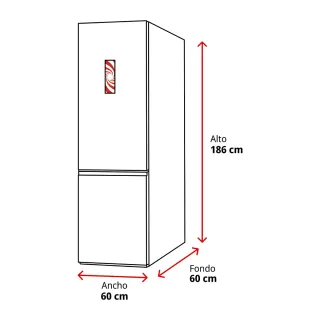 Frigorífico con congelador marca ok.