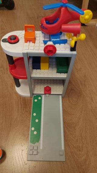 Estación Bomberos Playmobil 123 + 3 Vehículos