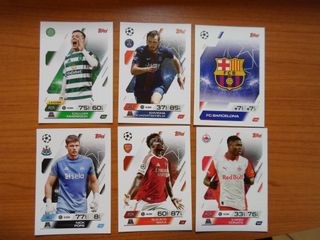 6 Carte Topps Match Attax 2025/26