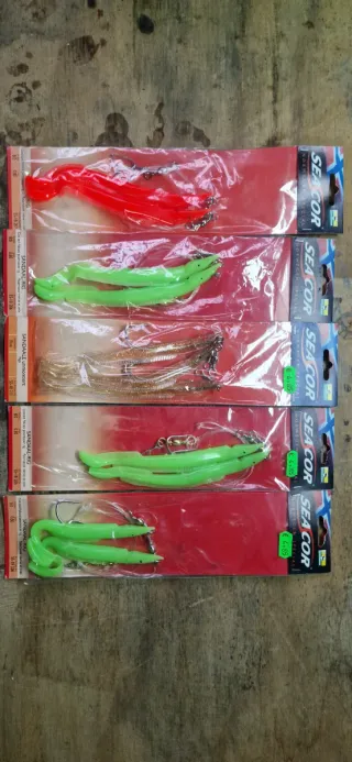 Lote señuelos vinilo pesca