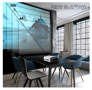 Proyector LED de Cine en casa HD ELEPHAS