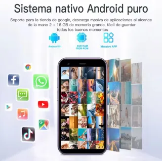 Mini Smartphone Android Servo 15SE 16GB Azul